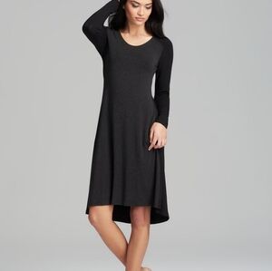 Eileen Fisher organic cotton A-line midi dress Sz M